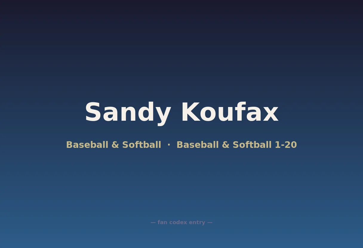 Sandy Koufax